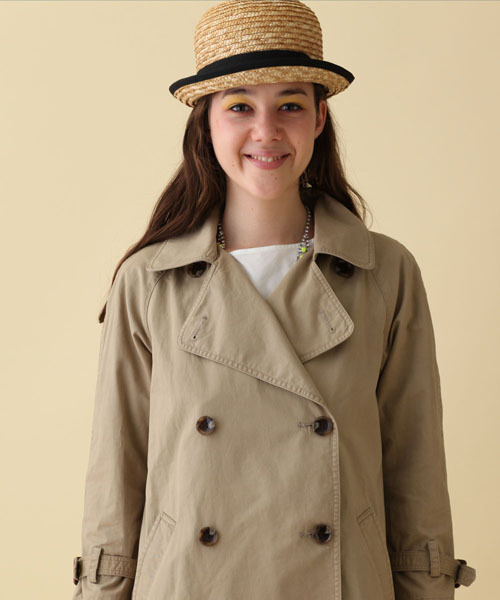 Another Edition（アナザーエディション）の「AE[A]CAPE S/TRNC（トレンチコート・レディース・ブラウン/ベージュ/ネイビー・SMALL/MEDIUM）」の7枚目の写真