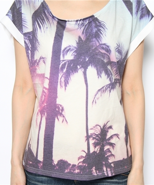 WEGO(ウィゴー)の「WEGO/シフォン切替風景プリントTee(S)(Tシャツ/カットソー・レディース・その他1/その他2/その他3/その他4/その他5・FREE)」の11枚目の写真