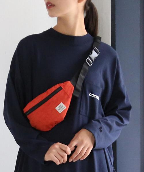 coen(コーエン)の「【新色登場】ワッシャー ウエストポーチ(ボディバッグ/ウエストポーチ・レディース・ベージュ/オレンジ/ブラック/ライラック/ホワイト・FREE)」の1枚目の写真