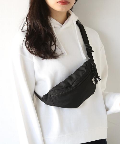 coen(コーエン)の「【新色登場】ワッシャー ウエストポーチ(ボディバッグ/ウエストポーチ・レディース・ベージュ/オレンジ/ブラック/ライラック/ホワイト・FREE)」の3枚目の写真