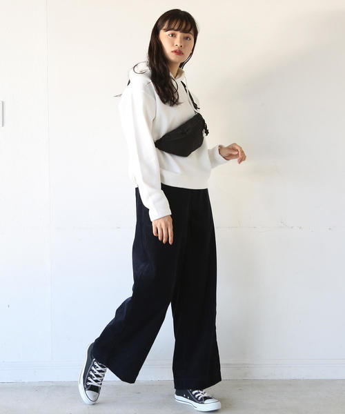 coen(コーエン)の「【新色登場】ワッシャー ウエストポーチ(ボディバッグ/ウエストポーチ・レディース・ベージュ/オレンジ/ブラック/ライラック/ホワイト・FREE)」の22枚目の写真