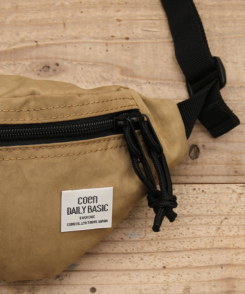coen(コーエン)の「【新色登場】ワッシャー ウエストポーチ(ボディバッグ/ウエストポーチ・レディース・ベージュ/オレンジ/ブラック/ライラック/ホワイト・FREE)」の16枚目の写真