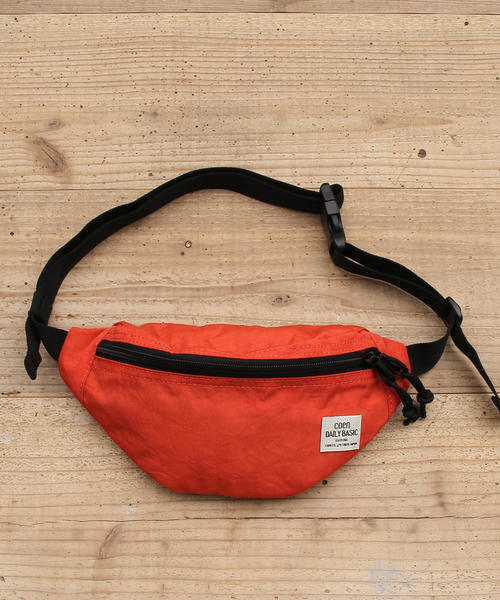 coen(コーエン)の「【新色登場】ワッシャー ウエストポーチ(ボディバッグ/ウエストポーチ・レディース・ベージュ/オレンジ/ブラック/ライラック/ホワイト・FREE)」の12枚目の写真