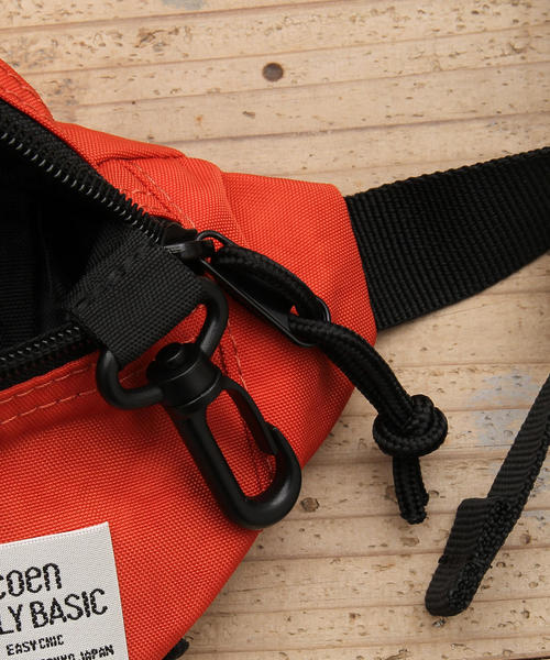 coen(コーエン)の「【新色登場】ワッシャー ウエストポーチ(ボディバッグ/ウエストポーチ・レディース・ベージュ/オレンジ/ブラック/ライラック/ホワイト・FREE)」の7枚目の写真