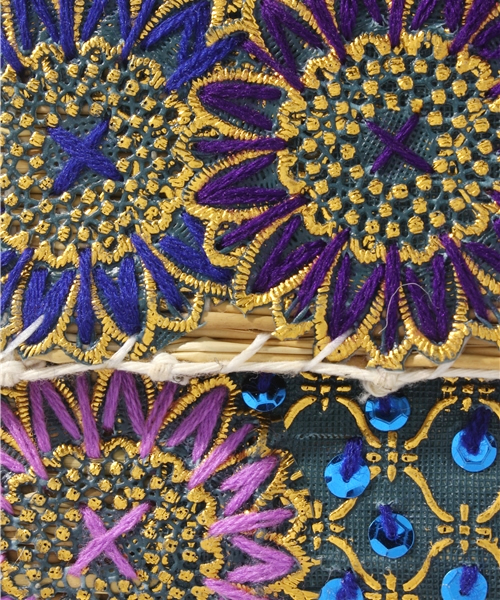 And A（アンドエー）の「ビニールクロスクラッチ（クラッチバッグ・レディース・ブラウン/パープル・FREE）」の8枚目の写真