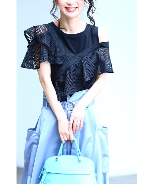 cawaii（カワイイ）の「この夏外せない。絶対的人気のアシンメトリーカットソートップス（Tシャツ/カットソー・レディース・ブラック/ホワイト・M/XL）」の15枚目の写真