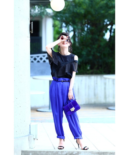 cawaii（カワイイ）の「この夏外せない。絶対的人気のアシンメトリーカットソートップス（Tシャツ/カットソー・レディース・ブラック/ホワイト・M/XL）」の10枚目の写真