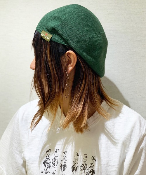 Born Cotton Knit Beret ボーン コットン ニット ベレー ハンチング ベレー帽 Born ボーン のファッション通販 Zozotown