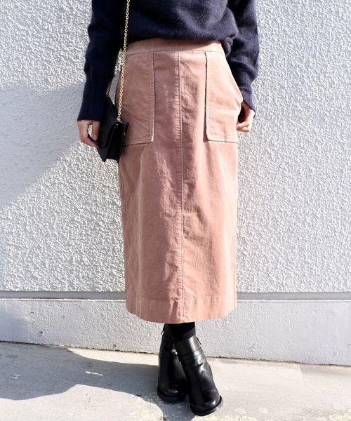 liflattie ships(リフラティ シップス)の「liflattie ships:コーデュロイスカート pink・green◇(スカート・レディース・グリーン/ピンク・SMALL/MEDIUM)」の5枚目の写真