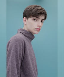 EMMA CLOTHES | ハイネックショートモヘア ラグランスリーブニットソー(ニット/セーター)