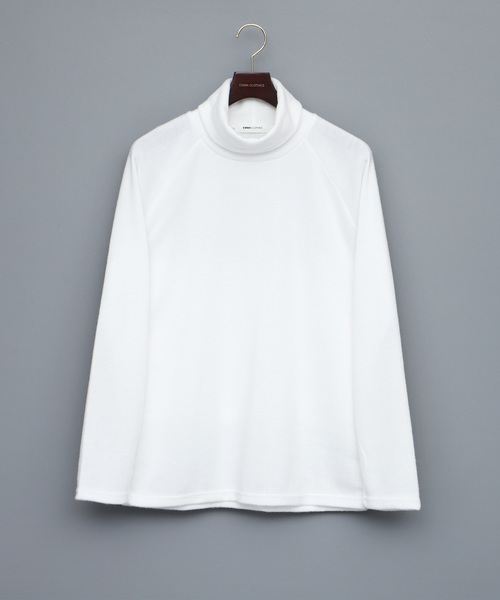 EMMA CLOTHES（エマクローズ）の「ハイネックショートモヘア ラグランスリーブニットソー（ニット/セーター・メンズ・ホワイト/ブラック/ベージュ/パープル/チャコール/ブラウン・FREE）」の20枚目の写真