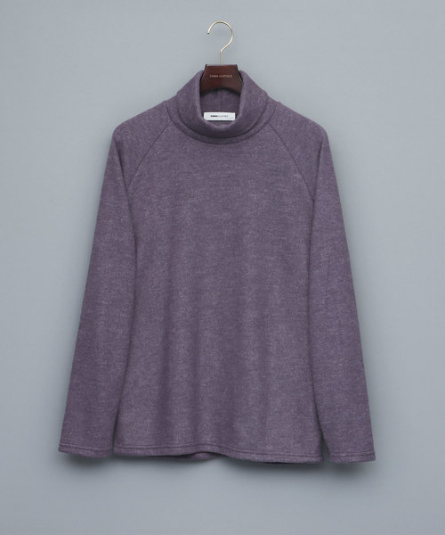 EMMA CLOTHES（エマクローズ）の「ハイネックショートモヘア ラグランスリーブニットソー（ニット/セーター・メンズ・ホワイト/ブラック/ベージュ/パープル/チャコール/ブラウン・FREE）」の11枚目の写真