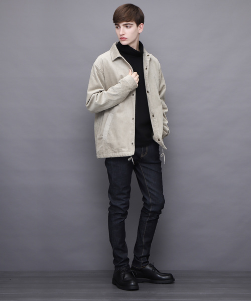 EMMA CLOTHES（エマクローズ）の「ハイネックショートモヘア ラグランスリーブニットソー（ニット/セーター・メンズ・ホワイト/ブラック/ベージュ/パープル/チャコール/ブラウン・FREE）」の9枚目の写真