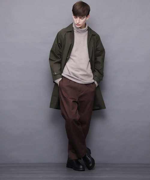 EMMA CLOTHES（エマクローズ）の「ハイネックショートモヘア ラグランスリーブニットソー（ニット/セーター・メンズ・ホワイト/ブラック/ベージュ/パープル/チャコール/ブラウン・FREE）」の18枚目の写真