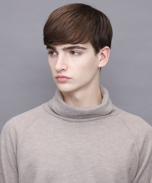 EMMA CLOTHES（エマクローズ）の「ハイネックショートモヘア ラグランスリーブニットソー（ニット/セーター・メンズ・ホワイト/ブラック/ベージュ/パープル/チャコール/ブラウン・FREE）」の8枚目の写真