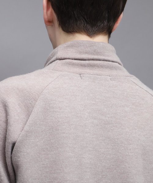 EMMA CLOTHES（エマクローズ）の「ハイネックショートモヘア ラグランスリーブニットソー（ニット/セーター・メンズ・ホワイト/ブラック/ベージュ/パープル/チャコール/ブラウン・FREE）」の16枚目の写真