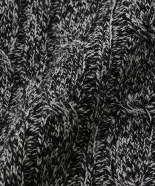 【UNITED ARROWS】肉厚ケーブルニット　黒　L★ UNITED ARROWS LTD. OUTLET（ユナイテッドアローズアウトレット）の