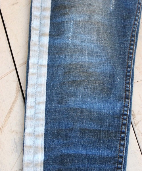 RATTLE TRAP（ラトルトラップ）の「【ハイパーストレッチスキニー】サイドラインデニム ジェギンス（デニムパンツ・メンズ・ブルー/ブラック・LL/SS/S/M/L）」の17枚目の写真