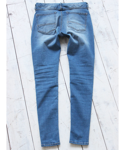 RATTLE TRAP（ラトルトラップ）の「【ハイパーストレッチスキニー】サイドラインデニム ジェギンス（デニムパンツ・メンズ・ブルー/ブラック・LL/SS/S/M/L）」の18枚目の写真