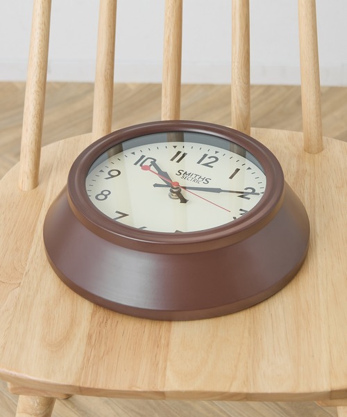 SMITHSレトロウォールクロック ブラウン 1970's SMITHS Timecal Wall Clock/スミス ウォールクロック