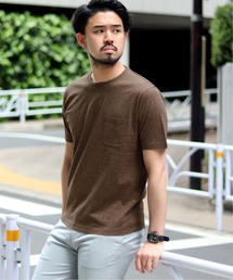 EDIFICE | シルケットテンジク クルーネック ポケット Tシャツ(Tシャツ/カットソー)