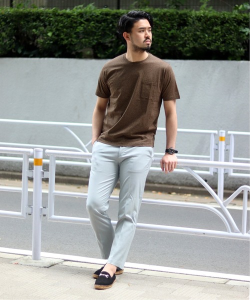 EDIFICE（エディフィス）の「シルケットテンジク クルーネック ポケット Tシャツ（Tシャツ/カットソー・メンズ・ホワイト/ブルー系その他/ブラウン系その他/ブラック・MEDIUM/LARGE/SMALL/X-LARGE）」の7枚目の写真