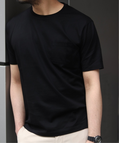 EDIFICE（エディフィス）の「シルケットテンジク クルーネック ポケット Tシャツ（Tシャツ/カットソー・メンズ・ホワイト/ブルー系その他/ブラウン系その他/ブラック・MEDIUM/LARGE/SMALL/X-LARGE）」の11枚目の写真