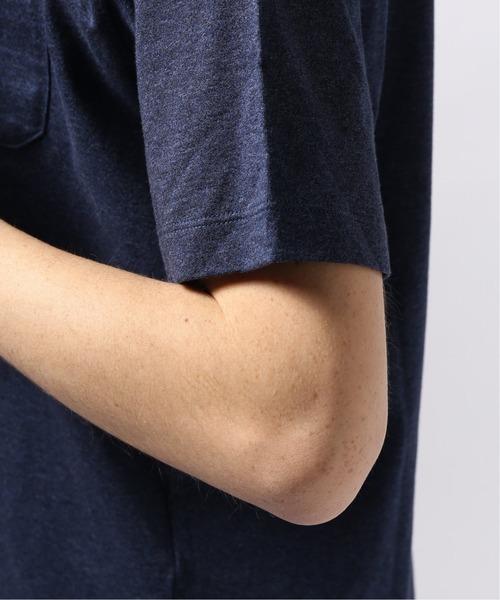 EDIFICE（エディフィス）の「シルケットテンジク クルーネック ポケット Tシャツ（Tシャツ/カットソー・メンズ・ホワイト/ブルー系その他/ブラウン系その他/ブラック・MEDIUM/LARGE/SMALL/X-LARGE）」の21枚目の写真