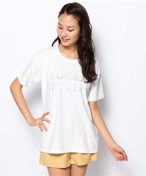 goa（ゴア）の「ナンバリングTシャツ（Tシャツ/カットソー・レディース・アイボリー/グレー・FREE）」の2枚目の写真