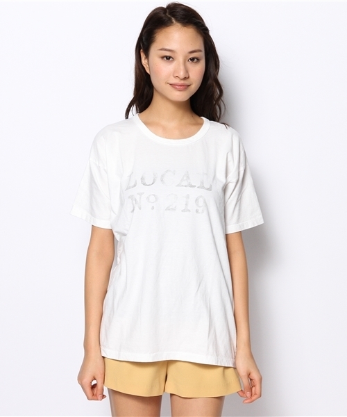 goa（ゴア）の「ナンバリングTシャツ（Tシャツ/カットソー・レディース・アイボリー/グレー・FREE）」の7枚目の写真