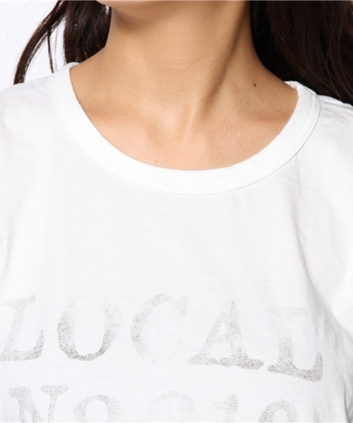 goa（ゴア）の「ナンバリングTシャツ（Tシャツ/カットソー・レディース・アイボリー/グレー・FREE）」の3枚目の写真