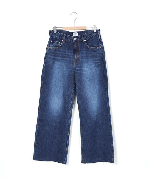 coen（コーエン）の「フレアデニムパンツ（フレイドヘムデニム / ネイビー）（デニムパンツ・レディース・ネイビー・MEDIUM/SMALL/LARGE）」の6枚目の写真