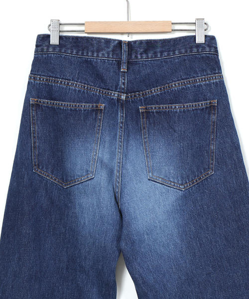 coen（コーエン）の「フレアデニムパンツ（フレイドヘムデニム / ネイビー）（デニムパンツ・レディース・ネイビー・MEDIUM/SMALL/LARGE）」の15枚目の写真
