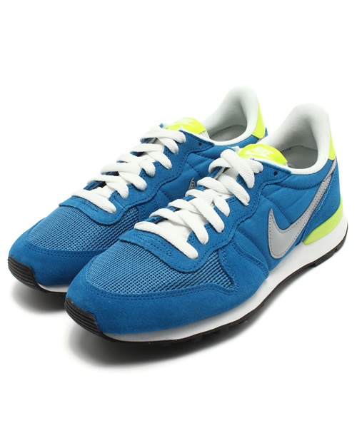 NIKE（ナイキ）の「ナイキ レトロランニング インターナショナリスト NIKE INTERNATIONALIST 631754（スニーカー・レディース・グレー/オレンジ/ブルー・24.5cm/24cm）」の3枚目の写真