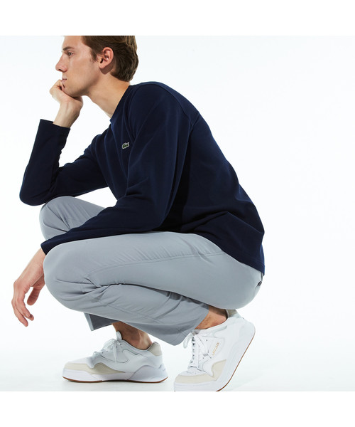 LACOSTE(ラコステ)の「鹿の子地ロングスリーブTシャツ(Tシャツ/カットソー・メンズ・ホワイト/ブラック/ネイビー・2/4/3/5)」の5枚目の写真