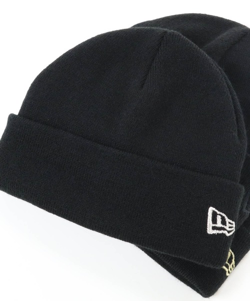 NEW ERA（ニューエラ）の「ニューエラ キッズ ニット帽 カフ NEW ERA KIDS（ニットキャップ/ビーニー・キッズ・ブラック/ブラック×ブルー/ブラック×ブラック/ブラック×ゴールド/ブラック×シルバー/ブラック×ホワイト/ベージュ/ライトピンク/ネイビー/イエロー/オレンジ/ブラウン・FREE）」の5枚目の写真