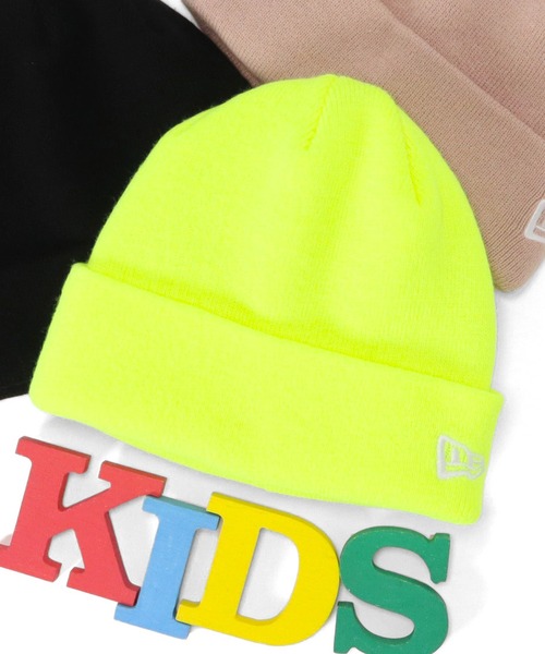 NEW ERA（ニューエラ）の「ニューエラ キッズ ニット帽 カフ NEW ERA KIDS（ニットキャップ/ビーニー・キッズ・ブラック/ブラック×ブルー/ブラック×ブラック/ブラック×ゴールド/ブラック×シルバー/ブラック×ホワイト/ベージュ/ライトピンク/ネイビー/イエロー/オレンジ/ブラウン・FREE）」の10枚目の写真