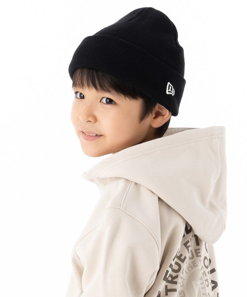 NEW ERA（ニューエラ）の「ニューエラ キッズ ニット帽 カフ NEW ERA KIDS（ニットキャップ/ビーニー・キッズ・ブラック/ブラック×ブルー/ブラック×ブラック/ブラック×ゴールド/ブラック×シルバー/ブラック×ホワイト/ベージュ/ライトピンク/ネイビー/イエロー/オレンジ/ブラウン・FREE）」の18枚目の写真