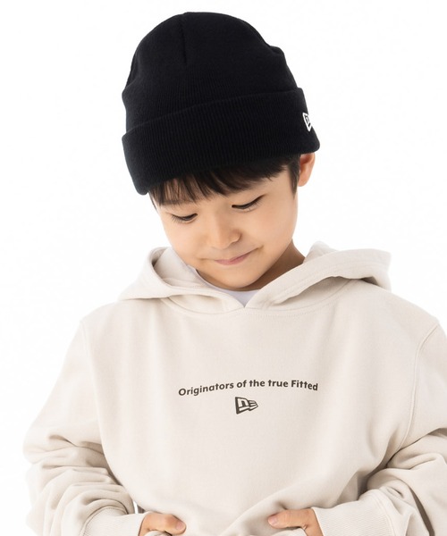 NEW ERA（ニューエラ）の「ニューエラ キッズ ニット帽 カフ NEW ERA KIDS（ニットキャップ/ビーニー・キッズ・ブラック/ブラック×ブルー/ブラック×ブラック/ブラック×ゴールド/ブラック×シルバー/ブラック×ホワイト/ベージュ/ライトピンク/ネイビー/イエロー/オレンジ/ブラウン・FREE）」の19枚目の写真