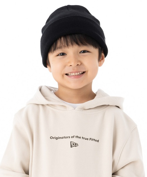 NEW ERA（ニューエラ）の「ニューエラ キッズ ニット帽 カフ NEW ERA KIDS（ニットキャップ/ビーニー・キッズ・ブラック/ブラック×ブルー/ブラック×ブラック/ブラック×ゴールド/ブラック×シルバー/ブラック×ホワイト/ベージュ/ライトピンク/ネイビー/イエロー/オレンジ/ブラウン・FREE）」の16枚目の写真