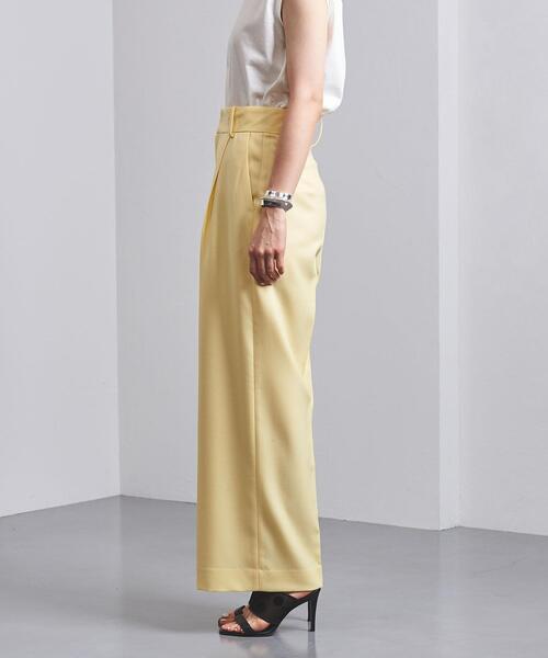 UNITED ARROWS（ユナイテッドアローズ）の「UBCB NEO-ST カラー ワイドパンツ◆（その他パンツ・レディース・イエロー/ライム・36/38/34/40）」の15枚目の写真