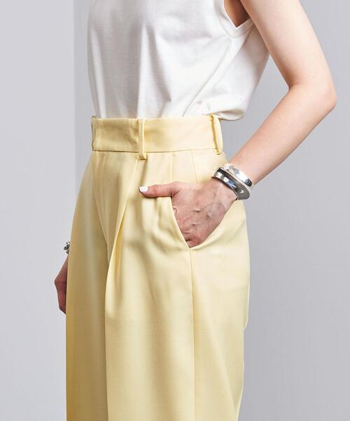 UNITED ARROWS（ユナイテッドアローズ）の「UBCB NEO-ST カラー ワイドパンツ◆（その他パンツ・レディース・イエロー/ライム・36/38/34/40）」の8枚目の写真
