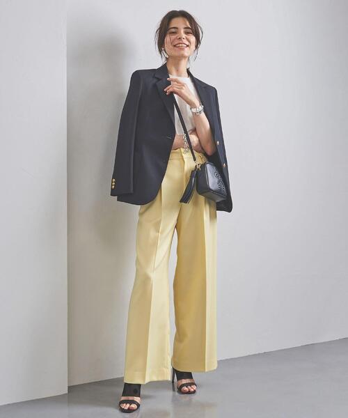UNITED ARROWS（ユナイテッドアローズ）の「UBCB NEO-ST カラー ワイドパンツ◆（その他パンツ・レディース・イエロー/ライム・36/38/34/40）」の11枚目の写真
