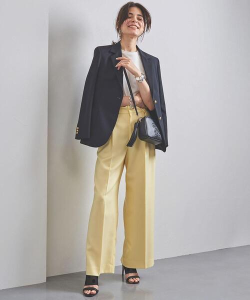 UNITED ARROWS（ユナイテッドアローズ）の「UBCB NEO-ST カラー ワイドパンツ◆（その他パンツ・レディース・イエロー/ライム・36/38/34/40）」の12枚目の写真
