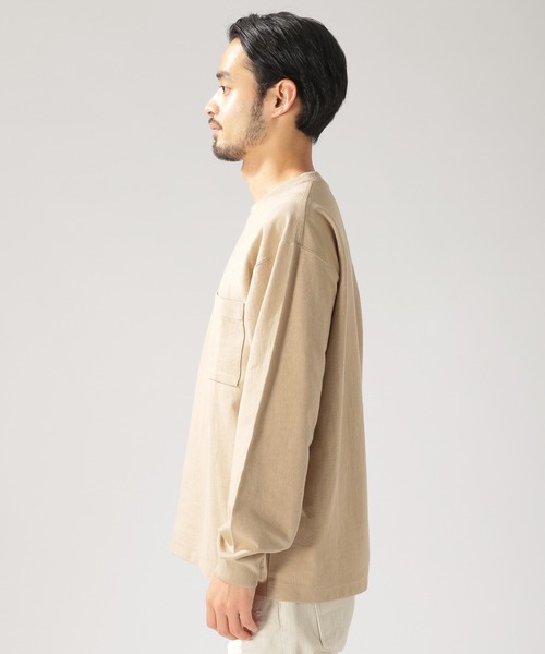 BAYFLOW（ベイフロー）の「10OZワイドL/S TEE（Tシャツ/カットソー・メンズ・ホワイト/ベージュ/ネイビー/オレンジ・SMALL/MEDIUM/LARGE）」の14枚目の写真