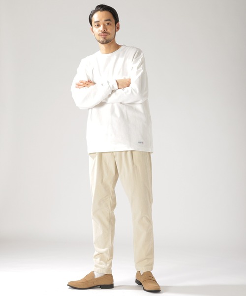 BAYFLOW（ベイフロー）の「10OZワイドL/S TEE（Tシャツ/カットソー・メンズ・ホワイト/ベージュ/ネイビー/オレンジ・SMALL/MEDIUM/LARGE）」の22枚目の写真