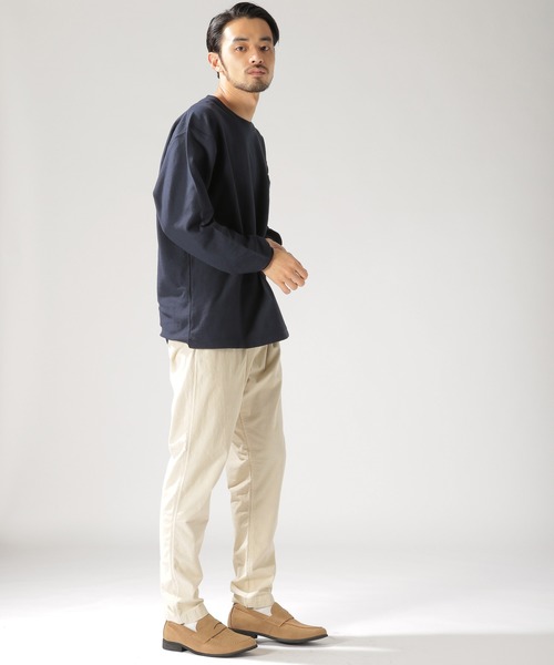 BAYFLOW（ベイフロー）の「10OZワイドL/S TEE（Tシャツ/カットソー・メンズ・ホワイト/ベージュ/ネイビー/オレンジ・SMALL/MEDIUM/LARGE）」の9枚目の写真