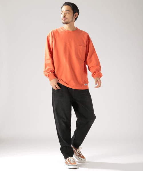 BAYFLOW（ベイフロー）の「10OZワイドL/S TEE（Tシャツ/カットソー・メンズ・ホワイト/ベージュ/ネイビー/オレンジ・SMALL/MEDIUM/LARGE）」の15枚目の写真