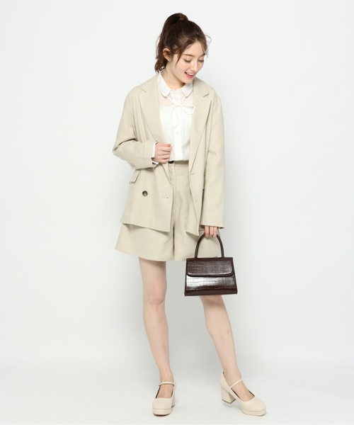 Heather（ヘザー）の「アサコンバミューダショートパンツ　874293（その他パンツ・レディース・ブラウン/ライトベージュ/グリーン系その他・FREE）」の7枚目の写真