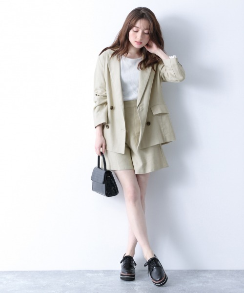 Heather（ヘザー）の「アサコンバミューダショートパンツ　874293（その他パンツ・レディース・ブラウン/ライトベージュ/グリーン系その他・FREE）」の17枚目の写真